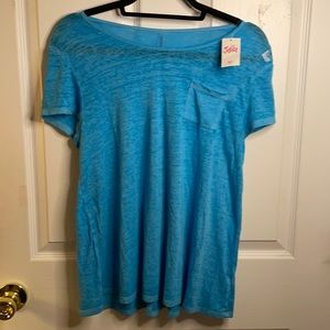 Justice blue shirt size 18 plus